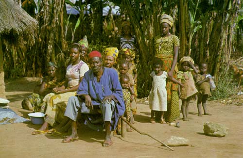 A Polygamous family (from http://emeagwali.com)