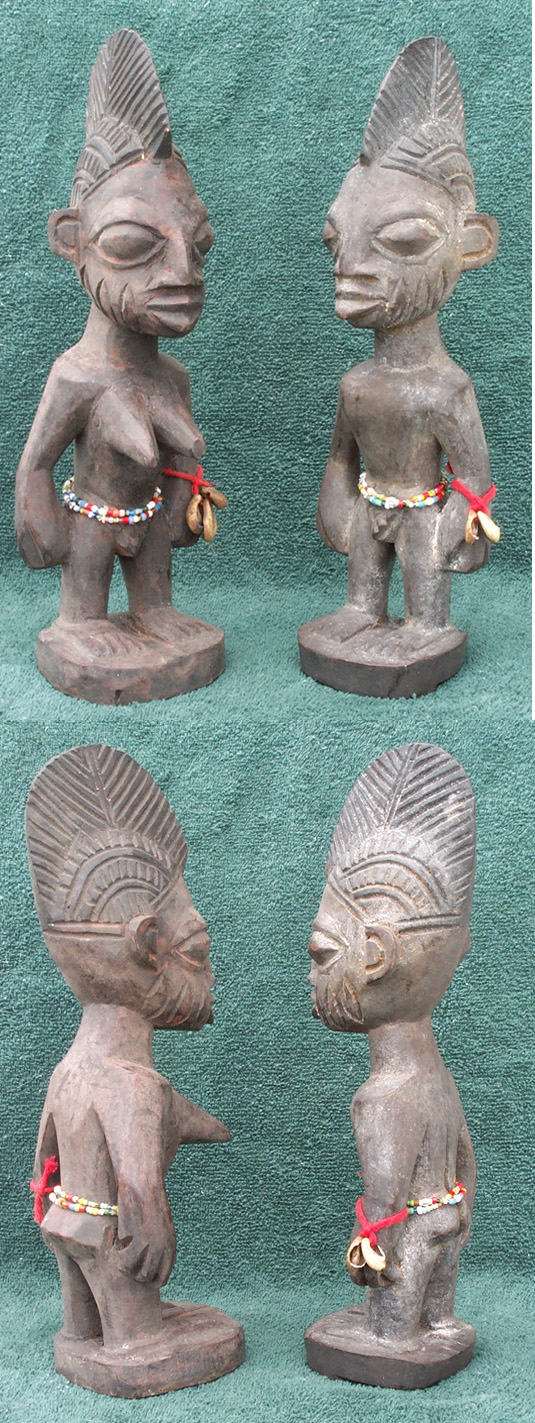 Yoruba Nigeria African Ibeji twin figures