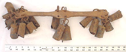 Yoruba Nigeria African iron dance bell set