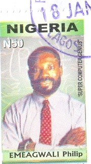 Philip Emeagwali Cancelled Postage Stamps