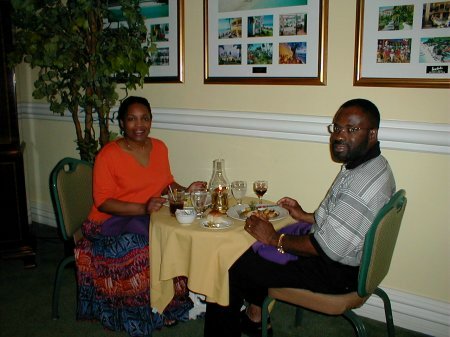 philip-and-dale-emeagwali_dinner-sandals-royal-caribbean-montego-bay-jamaica_march-20-2001
